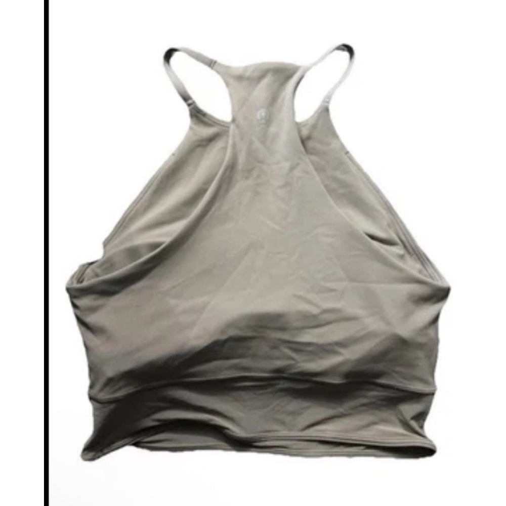 NWT SALE! Lululemon Nulu High-Neck Mesh-Hem Tank / Bra LW1FTTS Small Mauve 78$ - Picture 6 of 8